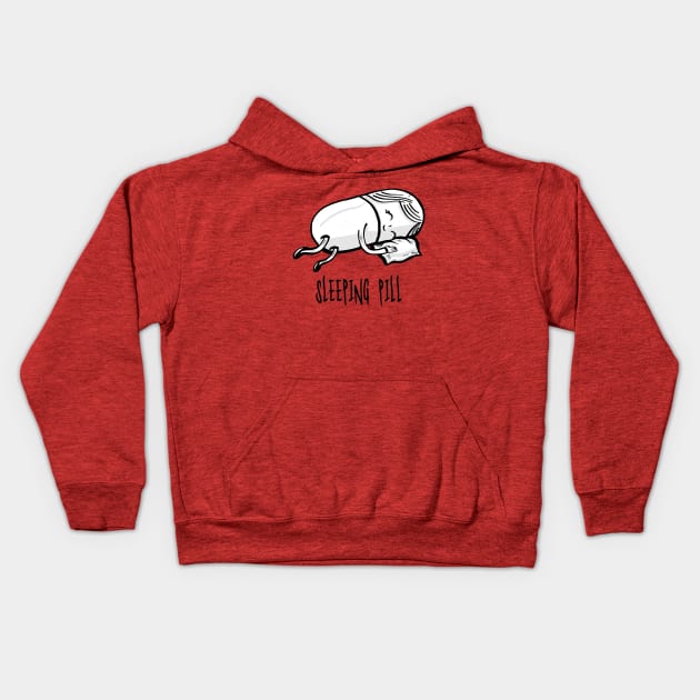 Sleeping Pill Kids Hoodie by RxBlockhead